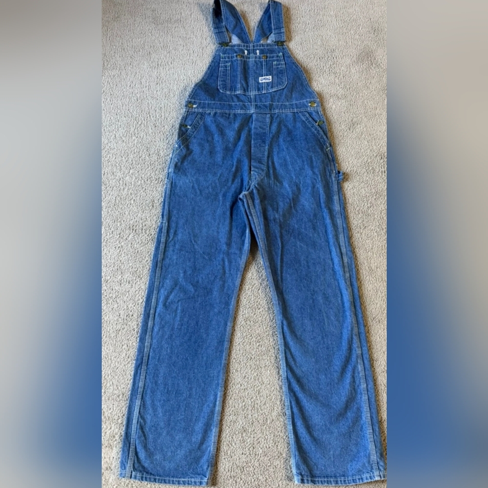 Big Smith Cotton Denim Overalls 40 X 28